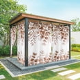 thumbnail image 1 of Outdoor Curtains for Patio Waterproof, Eucalyptus Leaves Outdoor Privacy Panels Grommet, Grey Pink Summer Botanical Watercolor Weeping Blackout Outside Curtains for Porch/Cabana 54"x108", 1 Panel, 1 of 8