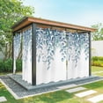 thumbnail image 1 of Outdoor Curtains for Patio Waterproof, Eucalyptus Leaves Outdoor Privacy Panels Grommet, Light Blue Summer Botanical Weeping Blackout Outside Curtains for Porch/Cabana 54"x95", 2 Panels, 1 of 8