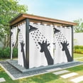 thumbnail image 1 of Outdoor Curtains for Patio Waterproof, Giraffe Showering Outdoor Privacy Panels Grommet, Modern Abstract Art Funny Animals Blackout Outside Curtains for Porch/Cabana/Pergola/Gazebo 54"x95", 2 Panels, 1 of 8