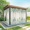thumbnail image 1 of Outdoor Curtains for Patio Waterproof, Green Eucalyptus Leaves Outdoor Privacy Panels Grommet, Daisy Summer Botanical Watercolor Blackout Outside Curtains for Porch/Cabana 54"x84", 2 Panels, 1 of 8