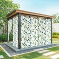 thumbnail image 1 of Outdoor Curtains for Patio Waterproof, Green Leaves Outdoor Privacy Panels Grommet, Botanical Spring Country Watercolor Blackout Outside Curtains for Porch/Cabana/Pergola/Gazebo 54"x95", 2 Panels, 1 of 8