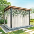 thumbnail image 1 of Outdoor Curtains for Patio Waterproof, Green Leaves Outdoor Privacy Panels Grommet, Summer Botanical Blackout Outside Curtains for Porch/Cabana/Pergola/Gazebo 54"x84", 1 Panel, 1 of 8