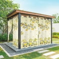 thumbnail image 1 of Outdoor Curtains for Patio Waterproof, Lemon Gnomes Windproof Pravicy Outside Porch Blackout Curtain, Summer Tropical Lemon Fruits Yellow Sun Blocking Grommets Curtains for Cabana Gazebo 54"x95", 1 of 9