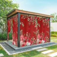 thumbnail image 1 of Outdoor Curtains for Patio Waterproof, Love Heart Valentines Day Outdoor Privacy Panels Grommet, Botanical Eucalyptus Red Blackout Outside Curtains for Porch/Cabana/Pergola/Gazebo 54"x95", 2 Panels, 1 of 8
