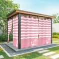 thumbnail image 1 of Outdoor Curtains for Patio Waterproof Nautical Anchor Indoor/Outdoor Curtain Tiebacks Geometric Pink Stripes Privacy Curtain Sun Block Grommet Drapes for Pergolas Gazebo Porch 2 Panel 54x108 Inch, 1 of 9