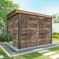 thumbnail image 1 of Outdoor Curtains for Patio Waterproof, Old Wooden Board Outdoor Privacy Panels Grommet, Country Farmhouse Wooden Planks Brown Blackout Outside Curtains for Porch/Cabana 54"x84", 1 Panel, 1 of 8