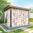 thumbnail image 1 of Outdoor Curtains for Patio Waterproof, Orange Botanical Outdoor Privacy Panels Grommet, Watercolor Spring Floral Summer Leaf Blackout Outside Curtains for Porch/Cabana/Pergola/Gazebo 54"x95", 1 Panel, 1 of 8