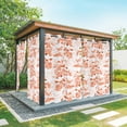 thumbnail image 1 of Outdoor Curtains for Patio Waterproof Orange Fruit Indoor/Outdoor Curtain Tiebacks Berry Leaves Nature Privacy Curtain Sun Block Grommet Drapes for Pergolas Gazebo Porch Balcony 2 Panel 54x108 Inch, 1 of 9
