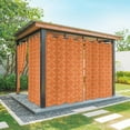 thumbnail image 1 of Outdoor Curtains for Patio Waterproof, Orange Morocco Windproof Pravicy Outside Porch Blackout Curtain, Geometric Leaf Diamond Lattice Abstract Sun Blocking Grommets Curtains for Cabana 54"x84", 1 of 9