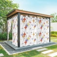 thumbnail image 1 of Outdoor Curtains for Patio Waterproof, Orange Purple Diamond Outdoor Privacy Panels Grommet, Modern Geometric Middle Century Blackout Outside Curtains for Porch/Cabana/Pergola/Gazebo 54"x84", 1 Panel, 1 of 8
