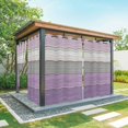 thumbnail image 1 of Outdoor Curtains for Patio Waterproof, Purple Grey Wood Grain Outdoor Privacy Panels Grommet, Ombre Rustic Retro Wooden Plank Blackout Outside Curtains for Porch/Cabana 54"x84", 1 Panel, 1 of 8