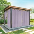 thumbnail image 1 of Outdoor Curtains for Patio Waterproof, Purple Solid Color Outdoor Privacy Panels Grommet, Aesthetics Contemporary Luxury Blackout Outside Curtains for Porch/Cabana/Pergola/Gazebo 54"x108", 1 Panel, 1 of 8