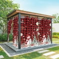 thumbnail image 1 of Outdoor Curtains for Patio Waterproof, Red Christmas Outdoor Privacy Panels Grommet, Snowman Xmas Tree Coastal Snowflake Starfish Plaid Blackout Outside Curtains for Porch/Cabana 54"x95", 1 Panel, 1 of 8