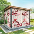 thumbnail image 1 of Outdoor Curtains for Patio Waterproof, Red Valentines Outdoor Privacy Panels Grommet, Red Love Heart Tree Rustic Blackout Outside Curtains for Porch/Cabana/Pergola/Gazebo 54"x95", 1 Panel, 1 of 8