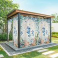 thumbnail image 1 of Outdoor Curtains for Patio Waterproof, Seahorse Coastal Outdoor Privacy Panels Grommet, Summer Nautical Starfish Coral Beige Blackout Outside Curtains for Porch/Cabana/Pergola/Gazebo 54"x84", 1 Panel, 1 of 8