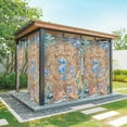 thumbnail image 1 of Outdoor Curtains for Patio Waterproof, Seahorse Coastal Outdoor Privacy Panels Grommet, Summer Nautical Starfish Coral Brown Anchor Blackout Outside Curtains for Porch/Cabana 54"x95", 2 Panels, 1 of 8