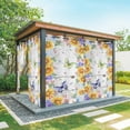 thumbnail image 1 of Outdoor Curtains for Patio Waterproof, Spring Flowers Outdoor Privacy Panels Grommet, Watercolor Sunflowers Daisy Butterflies Wood Blackout Outside Curtains for Porch/Cabana 54"x84", 2 Panels, 1 of 8