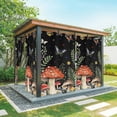 thumbnail image 1 of Outdoor Curtains for Patio Waterproof, Spring Mushrooms Outdoor Privacy Panels Grommet, Farmhouse Pastoral Botanical Stars Rustic Blackout Outside Curtains for Porch/Cabana 54"x84", 1 Panel, 1 of 8