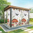 thumbnail image 1 of Outdoor Curtains for Patio Waterproof, Spring Mushrooms Outdoor Privacy Panels Grommet, Farmhouse Pastoral Botanical Watercolor Blackout Outside Curtains for Porch/Cabana 54"x108", 1 Panel, 1 of 8