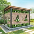 thumbnail image 1 of Outdoor Curtains for Patio Waterproof, St. Patrick's Day Outdoor Privacy Panels Grommet, Green Shamrocks Gnomes Plaid Wood Blackout Outside Curtains for Porch/Cabana/Pergola/Gazebo 54"x108", 2 Panels, 1 of 8