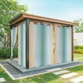 thumbnail image 1 of Outdoor Curtains for Patio Waterproof, Teal Yellow Ombre Windproof Pravicy Outside Porch Blackout Curtain, Farmhouse Modern Gradient Art Sun Blocking Grommets Curtains for Cabana Gazebo 54"x95", 1 of 9