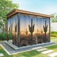 thumbnail image 1 of Outdoor Curtains for Patio Waterproof, Western Cactus Sunrise Outdoor Privacy Panels Grommet, Modern Abstract Art Retro Blackout Outside Curtains for Porch/Cabana/Pergola/Gazebo 54"x84", 1 Panel, 1 of 8