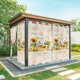 thumbnail image 1 of Outdoor Curtains for Patio Waterproof, Yellow Sunflowers Outdoor Privacy Panels Grommet, Floral Bees Elegant Pastoral Botanical Blackout Outside Curtains for Porch/Cabana 54"x108", 2 Panels, 1 of 8