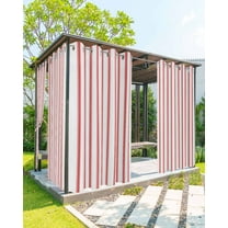 Outdoor Curtains for Patio White and Red Striped Geometric Waterproof Privacy Outside Curtains with Tiebacks Grommet Top Pergola Curtains for Porch Cabana Gazebo 2 Panels, 54x84 inch