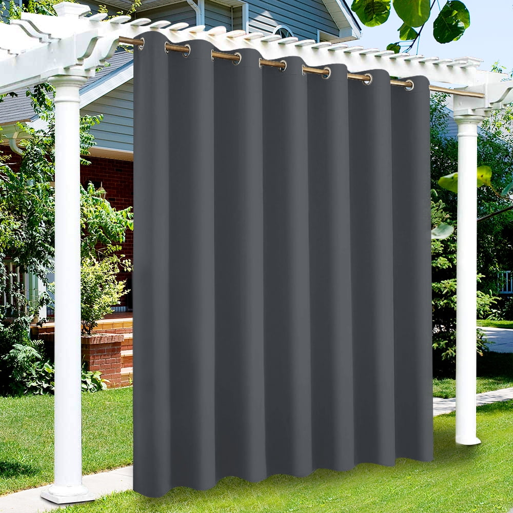 Outdoor Curtains Waterproof Sun Blocking Curtains Heavy Duty Vertical