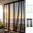 thumbnail image 1 of Outdoor Curtains Waterproof Voile Mesh Screen Curtains Privacy Drapes Bug Netting Light Filtering Rod Pocket Panels for Patio Porch Balcony Pergola Terrace Garden Home Outdoor Decor, 1 of 6