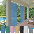 thumbnail image 1 of Outdoor Curtains Window Curtains Waterproof Transparent Windproof Grommet Top Polyester Patio Screen Drape 51x72in for Gazebo Porch Terrace Pavilion by PALIFEUR, 1 of 7