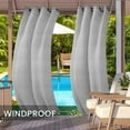 thumbnail image 1 of Outdoor Curtains for Garden Patio Gazebo Pergola, Waterproof,Windproof,Blackout Thermal Insulated Double Grommet(Top and Bottom) Outdoor Curtains, 1 of 9
