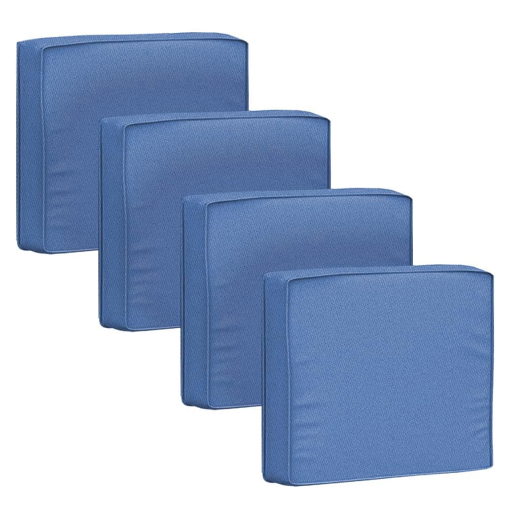 Outdoor Cushion Covers 4 Pack Waterproof&Fade Resistant Zipper Patio Furniture Cushion Covers for Couch, Sofa, Chair, Replacement Covers Only