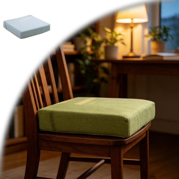 Outdoor Cushion for Patio Furniture, 15.75" X 15.75" High Density Memory Sponge Non- Patio Cushion,Washable Chair Pad,Outdoor Seat Cushion for Garden Couch Sofa Office Home