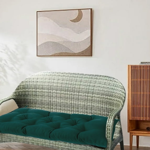 Outdoor Cushion Replacement1PC,Patio Chair Pad19.69x39.37in,Polyester Water-Resistant Seat Cover For Lounger Garden Furniture(Green)