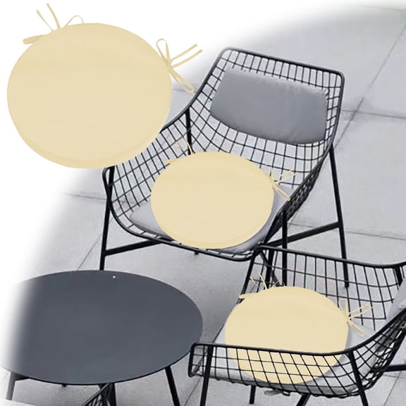 Outdoor Cushion Round Chair Seat Pads for Terrace Furniture Removable Machine Washable Covers Stainless Steel Quality Multiple Specifications