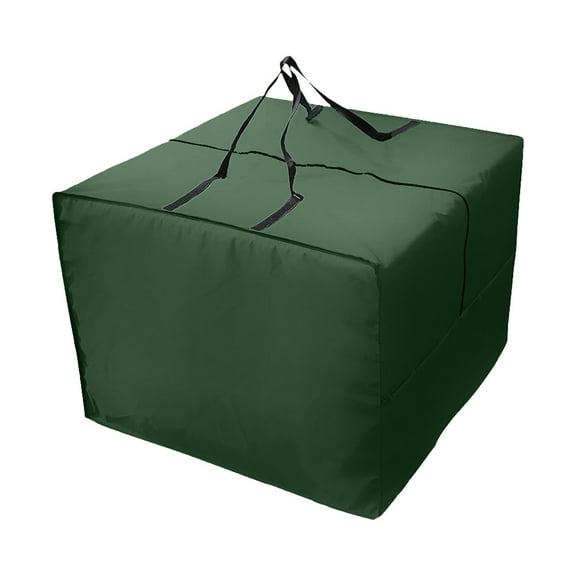 Outdoor Cushion Storage Bag Patio Furniture Cover With Zipper Handles Large Square Storage Solution For Seat Pillows Christmas