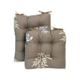thumbnail image 1 of Outdoor Cushions 17" x 17" Patio Chair Seat Pads, Set of 2 Thick Fill Tufted Square Patio Cushions, Water-Resistant Olefin Chair Seat Cushion with Ties for Non-Slip Support, 1 of 6