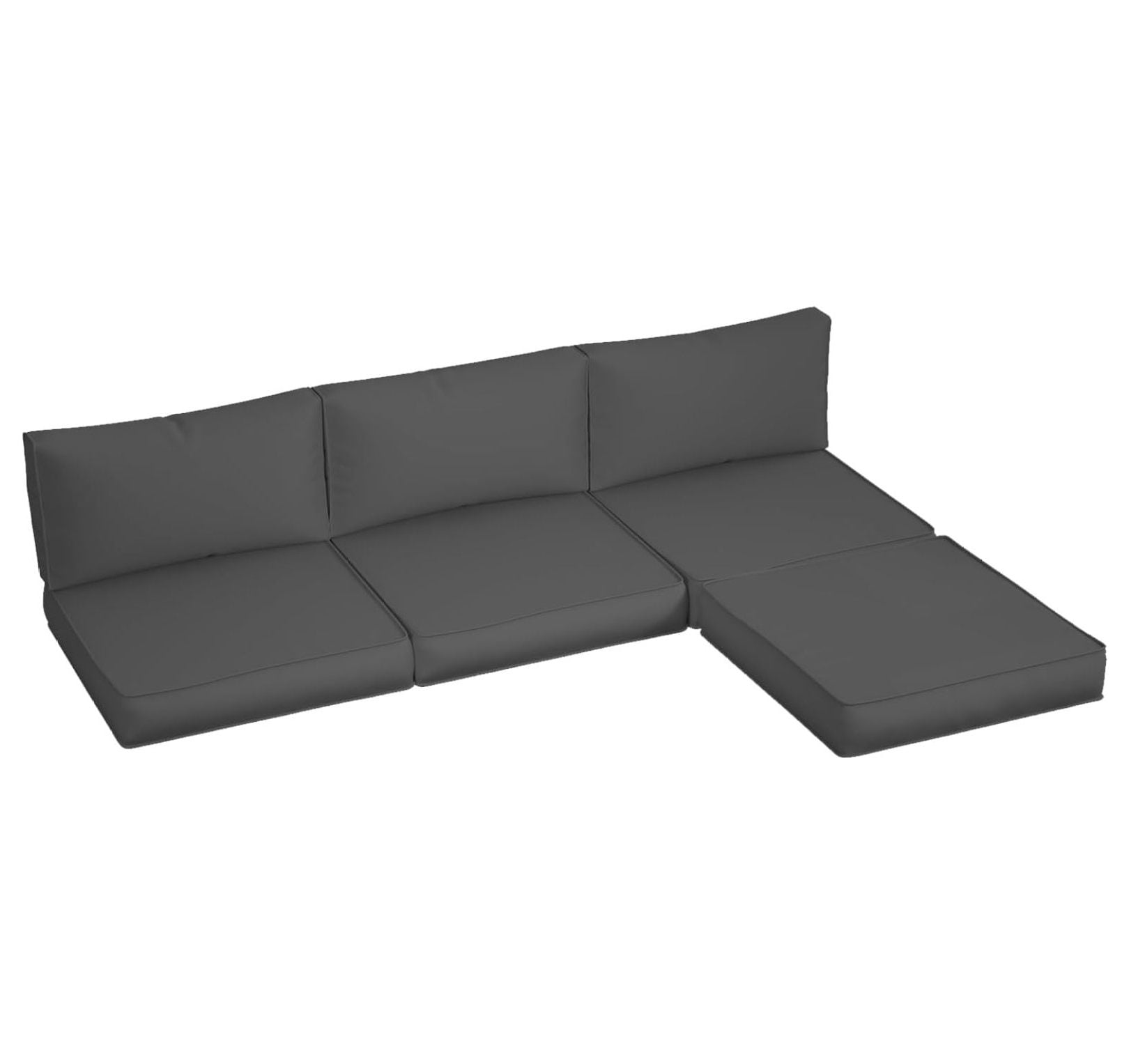 Outdoor Cushions for Patio Furniture, 4" Replacement Outdoor Sectional ...