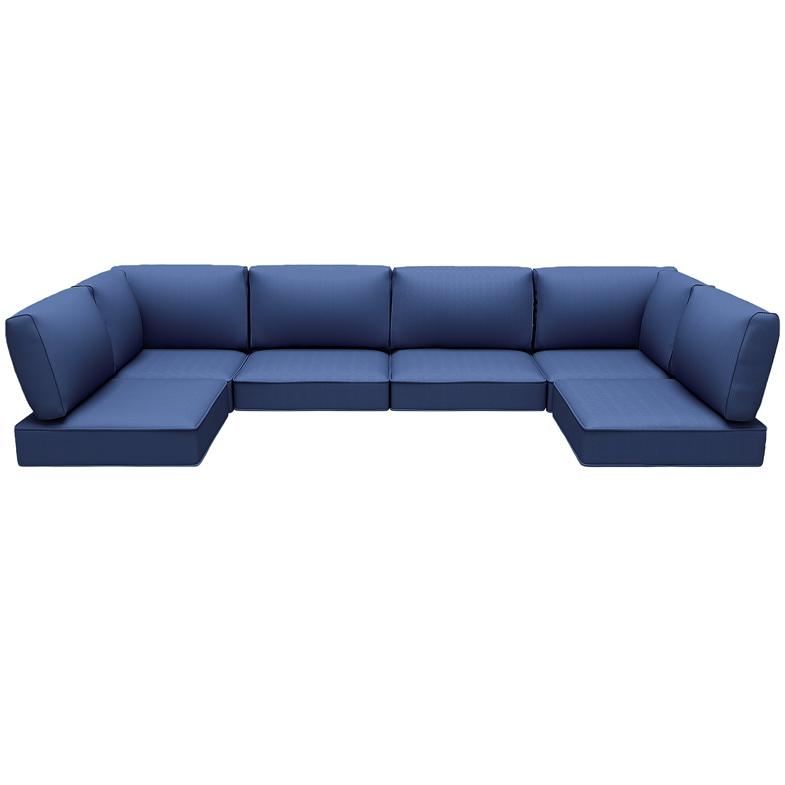 Outdoor Cushions Set of 14 for 7 Pieces Sectional Rattan Conversation Sets,Outdoor Furniture Replacement Cushions for Patio Furniture,4-INCH Replacement Sofa Cushions