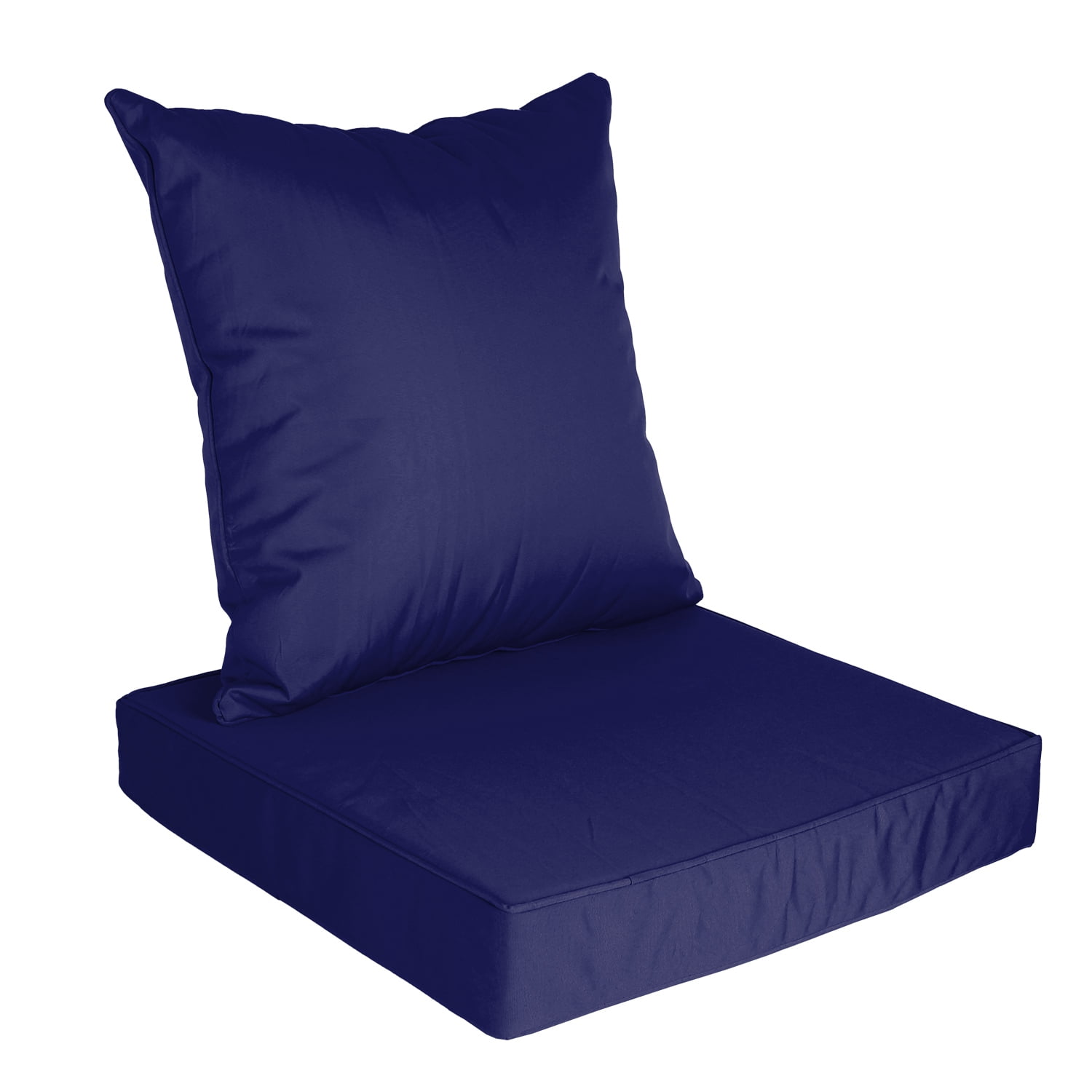 Imountek Outdoor Waterproof Deep Seat Cushion Set with Back Pillow Fade Resistant Chair Pad with Removable Cover for Patio Furniture Sofa Couch