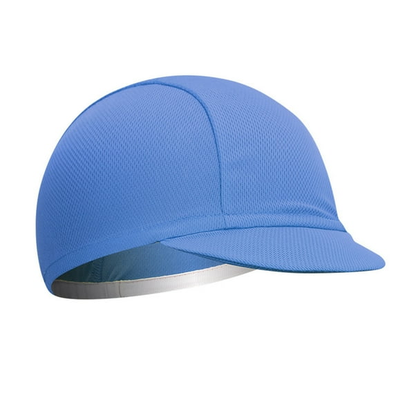 Outdoor Cycling Cap, Breathable Solid Color Sports Hat with Sun Protection, Lightweight Moisture Wicking Unisex Adjustable Headwear for Road Biking and Outdoor Activities Blue