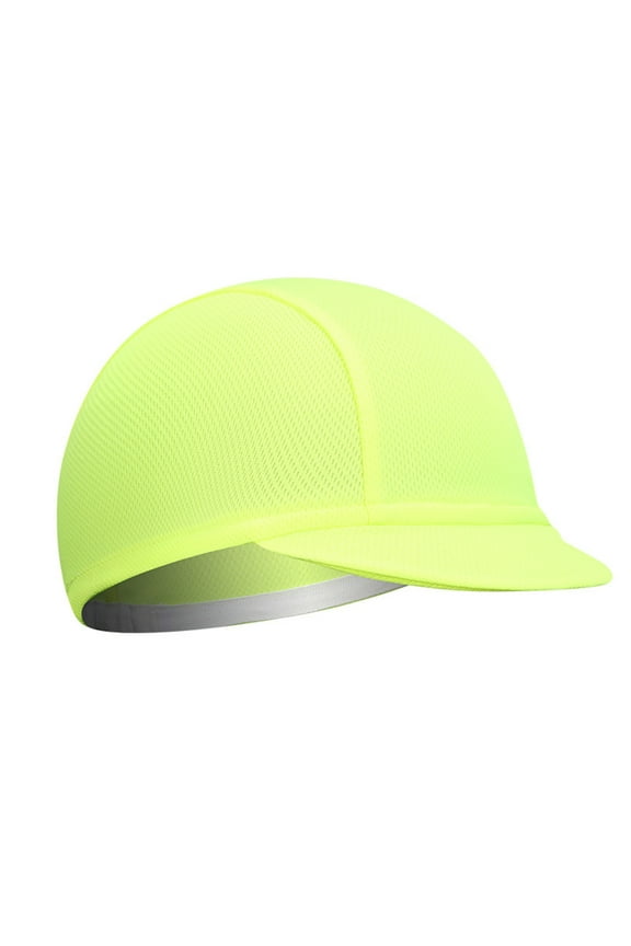 Outdoor Cycling Cap, Breathable Solid Color Sports Hat with Sun Protection, Lightweight Moisture Wicking Unisex Adjustable Headwear for Road Biking and Outdoor Activities Yellow