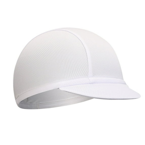 Outdoor Cycling Cap, Breathable Solid Color Sports Hat with Sun Protection, Lightweight Moisture Wicking Unisex Adjustable Headwear for Road Biking and Outdoor Activities White
