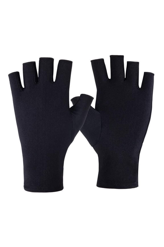 Outdoor Cycling Gloves Summer Breathable Sunscreen Gloves UV Protection Driving Gloves Non-slip Unisex Half Fingers Gloves Sun Fingerless Gloves Half Finger Gloves for Driving, Hiking, Running,