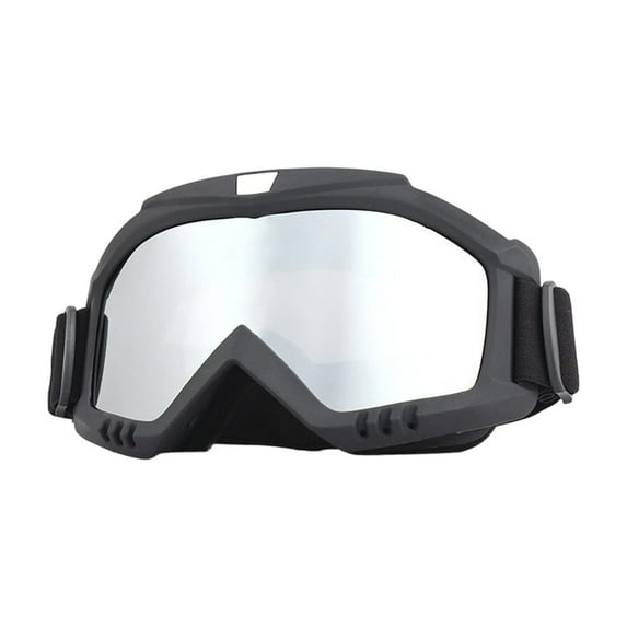 Outdoor Cycling Ski Goggles Mask, Windproof UV Protective Eyewear for Motorcycle ATV Dirt Bike Snowboarding, Adjustable Strap, 1 Pair