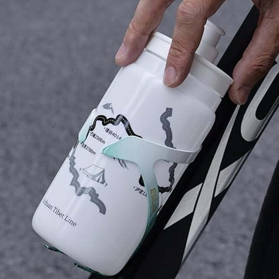 Outdoor Cycling Sports Water Bottle 20 oz - Easy Grip Large Capacity Bike Water Bottle, No Leak BPA Free Plastic Bottle for Road Bike, Mountain Bike, Fitness, Cycling Gear