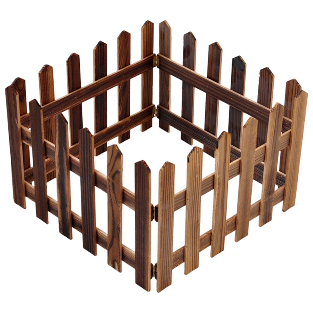 Courtyard Fence Wood Picket Balcony Woodsy Decor Garden Partition Christmas  Decorative Outdoor fences Bars for - AliExpress