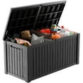 Outdoor Deck Box, 180 Gallon Storage Box, Storage Bench, Waterproof