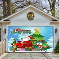 Outdoor Decor Christmas Garage Decoration Hanging Cloth Festive